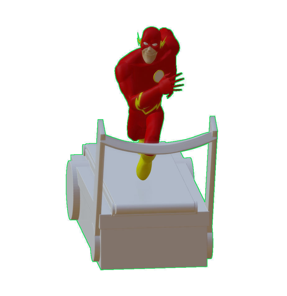 The Flash justice league unlimited with Cosmic Treadmill 3D print model_13