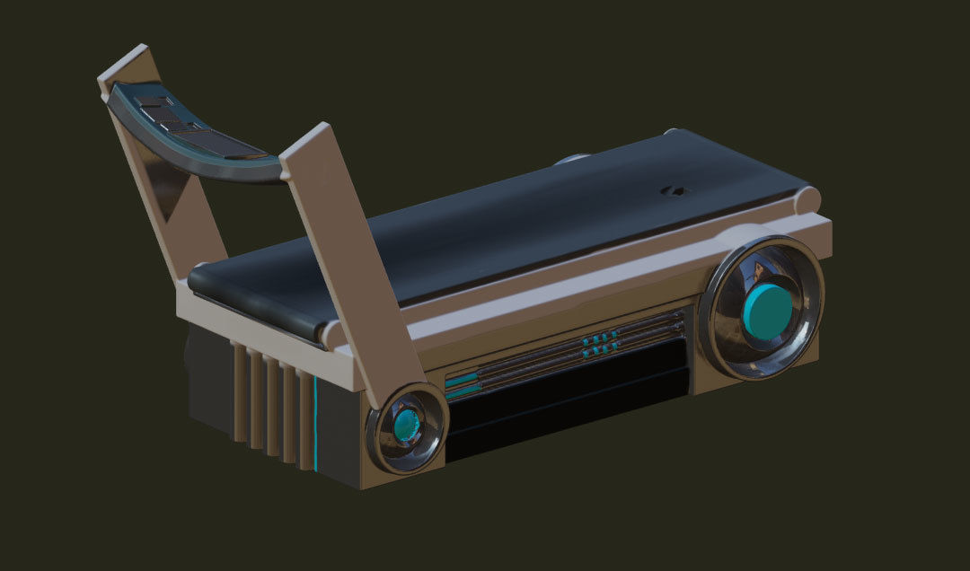 The Flash justice league unlimited with Cosmic Treadmill 3D print model_6