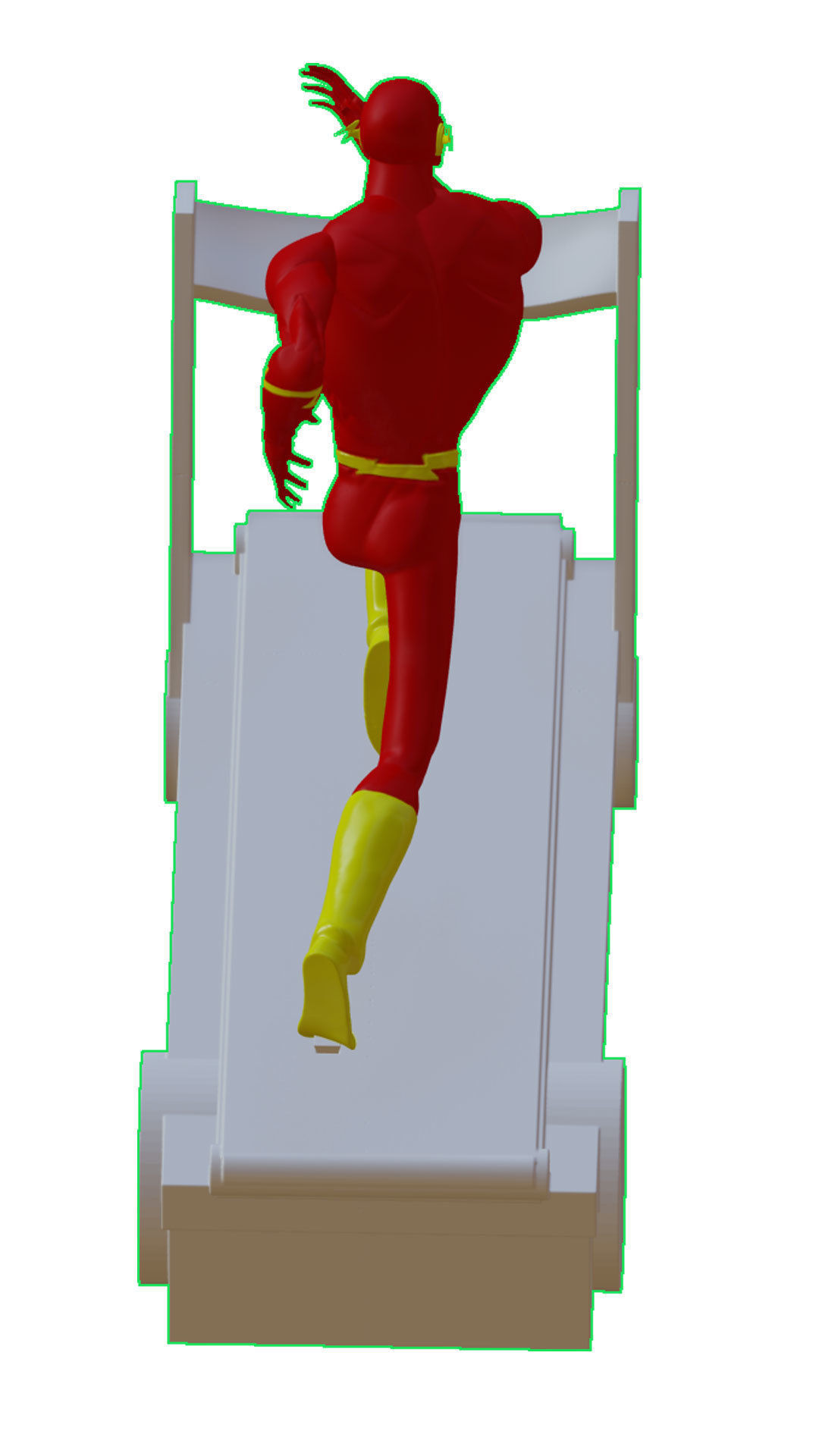 The Flash justice league unlimited with Cosmic Treadmill 3D print model_15