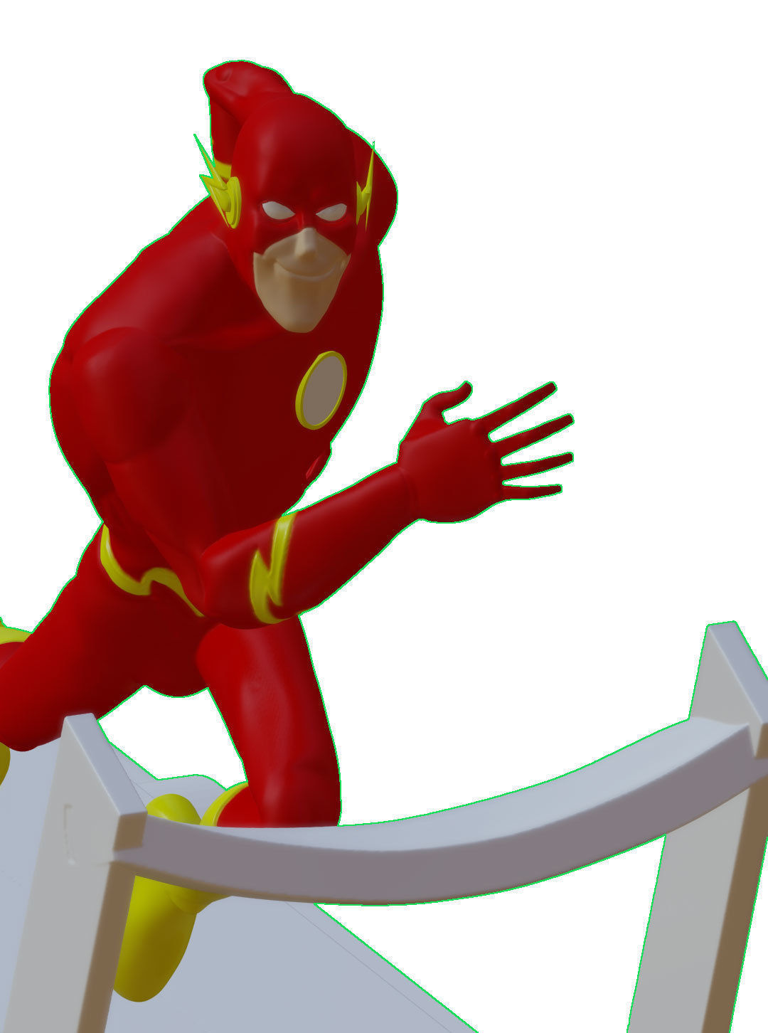 The Flash justice league unlimited with Cosmic Treadmill 3D print model_12