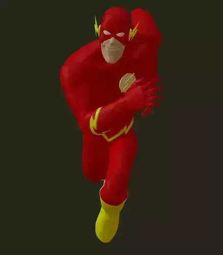 The Flash justice league unlimited with Cosmic Treadmill 3D print model