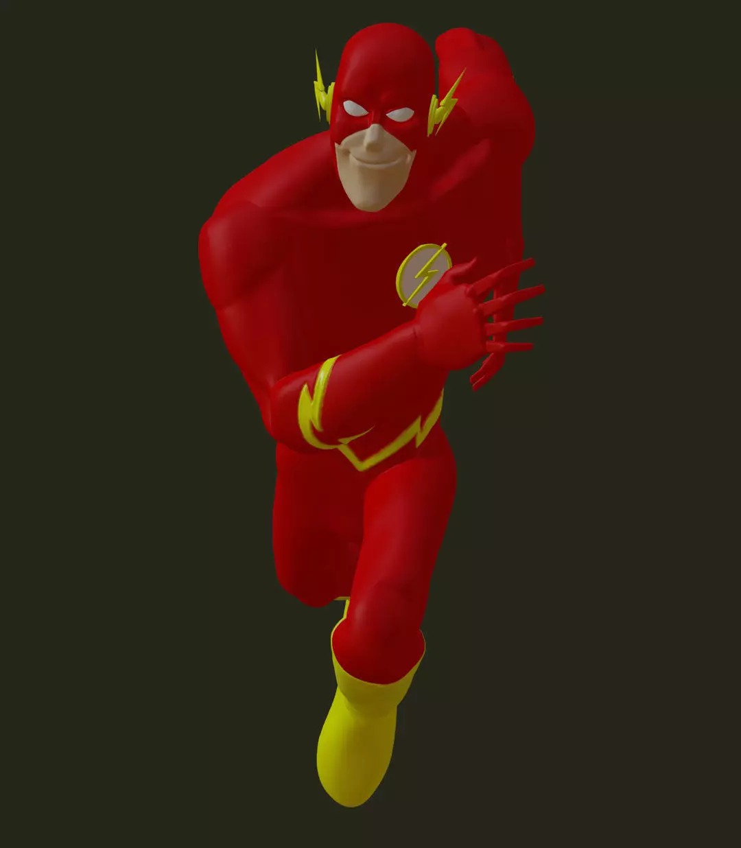 The Flash justice league unlimited with Cosmic Treadmill 3D print model_0