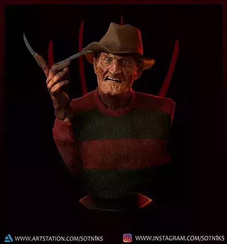 Freddy Krueger  3D print model