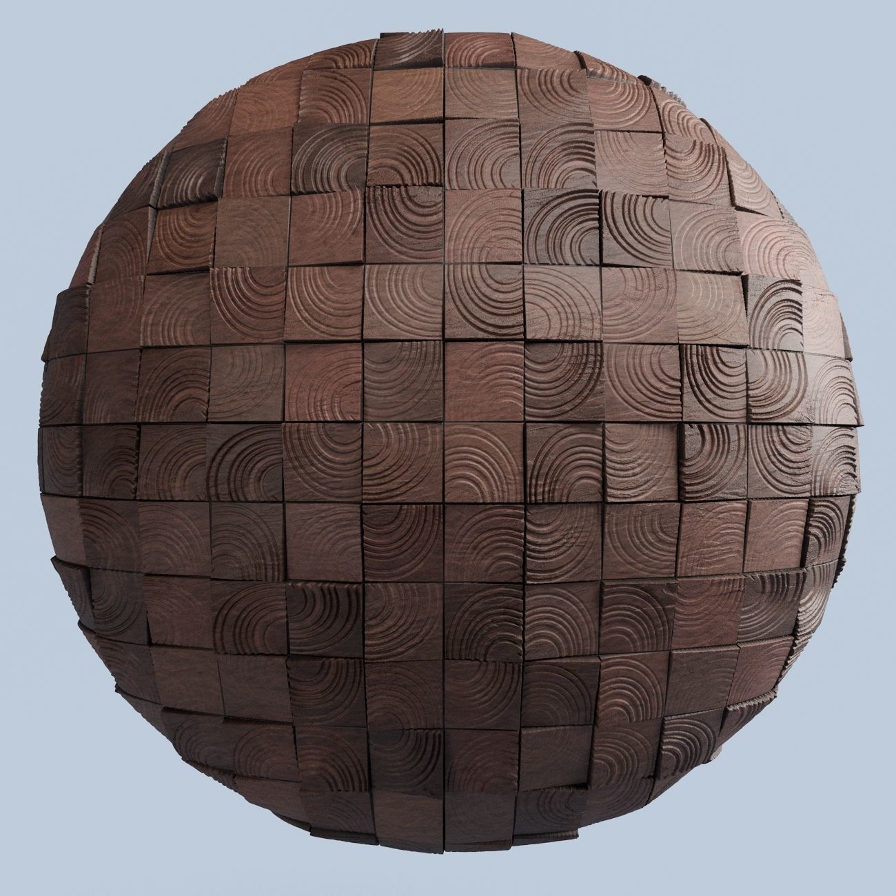 Wooden Wall Decor Material 2- Pbr By Sbsar File Texture_2