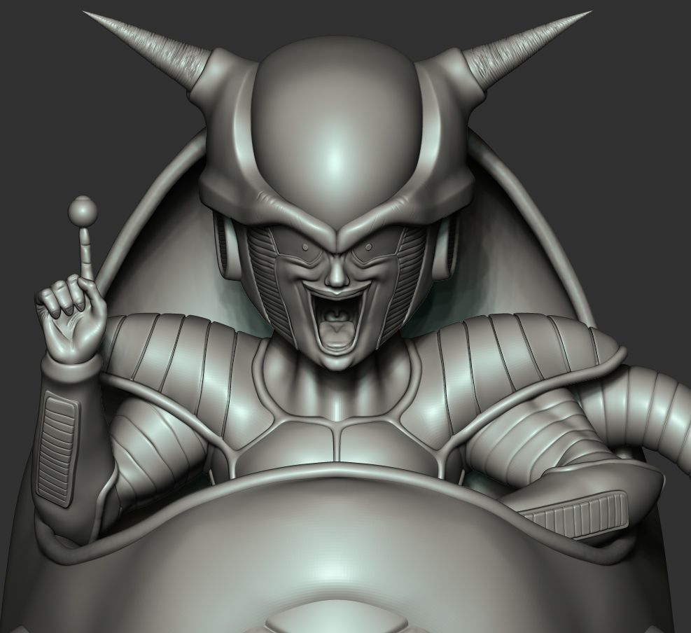 Freeza destroying the planet Vegeta 3D print model_5