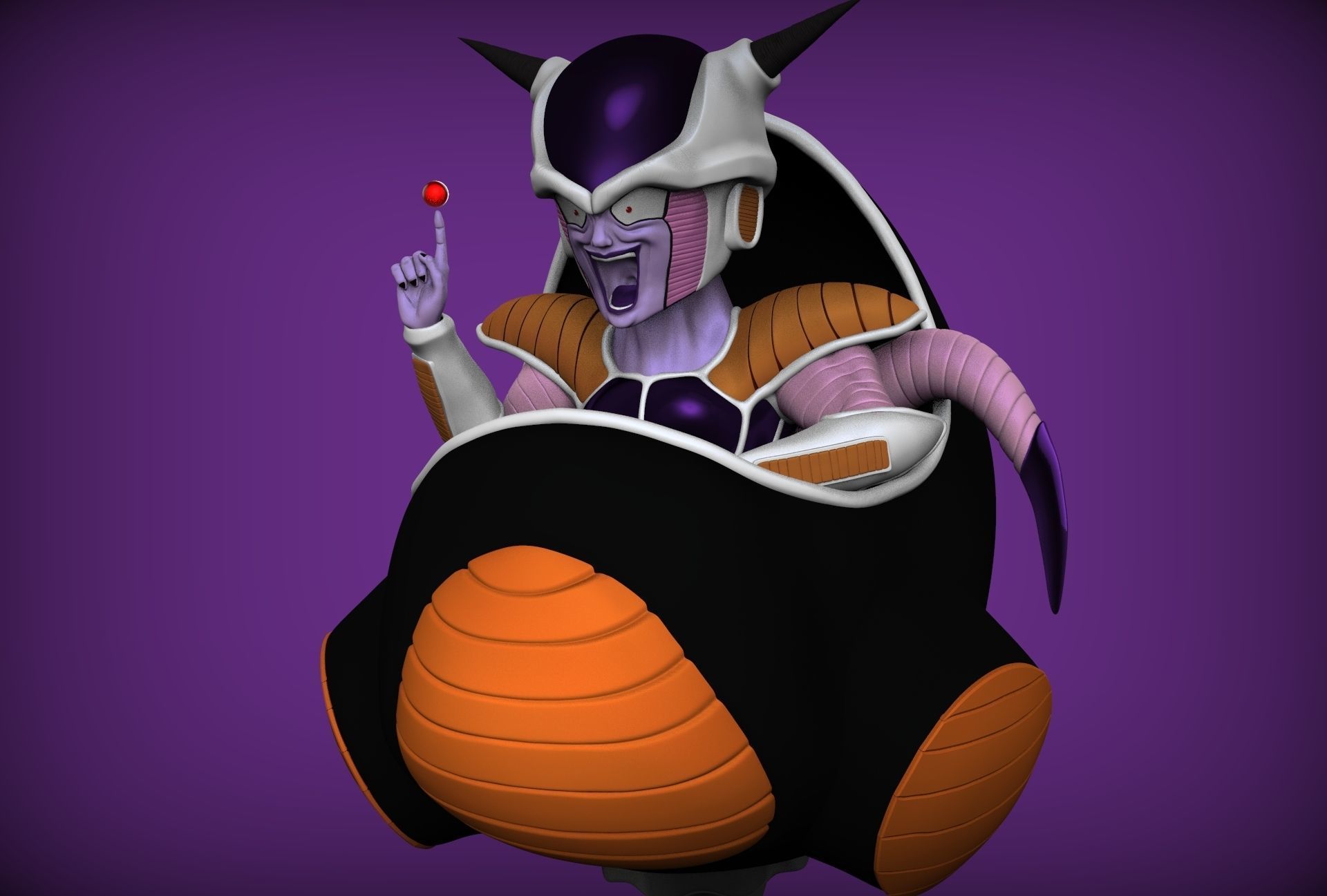 Freeza destroying the planet Vegeta 3D print model_2