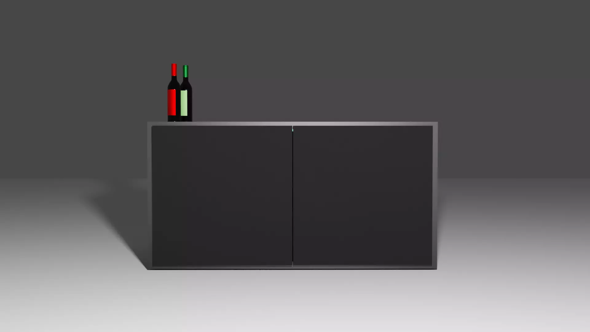 Modern Bar- wine Cabinet 3D model_0