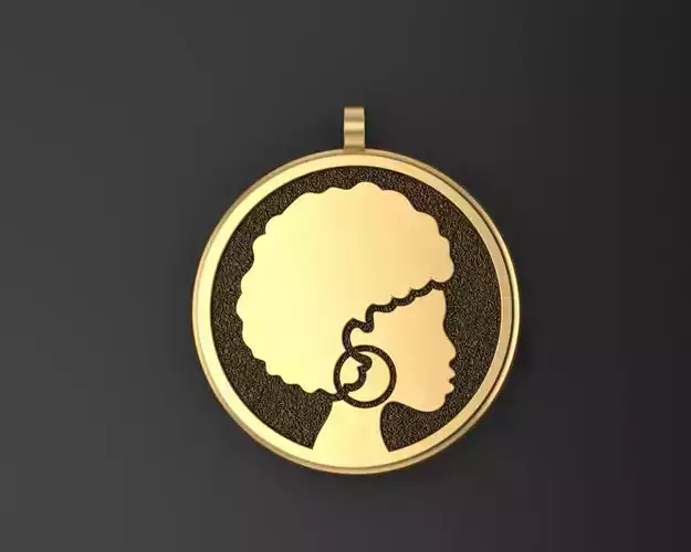 Pendant african girl