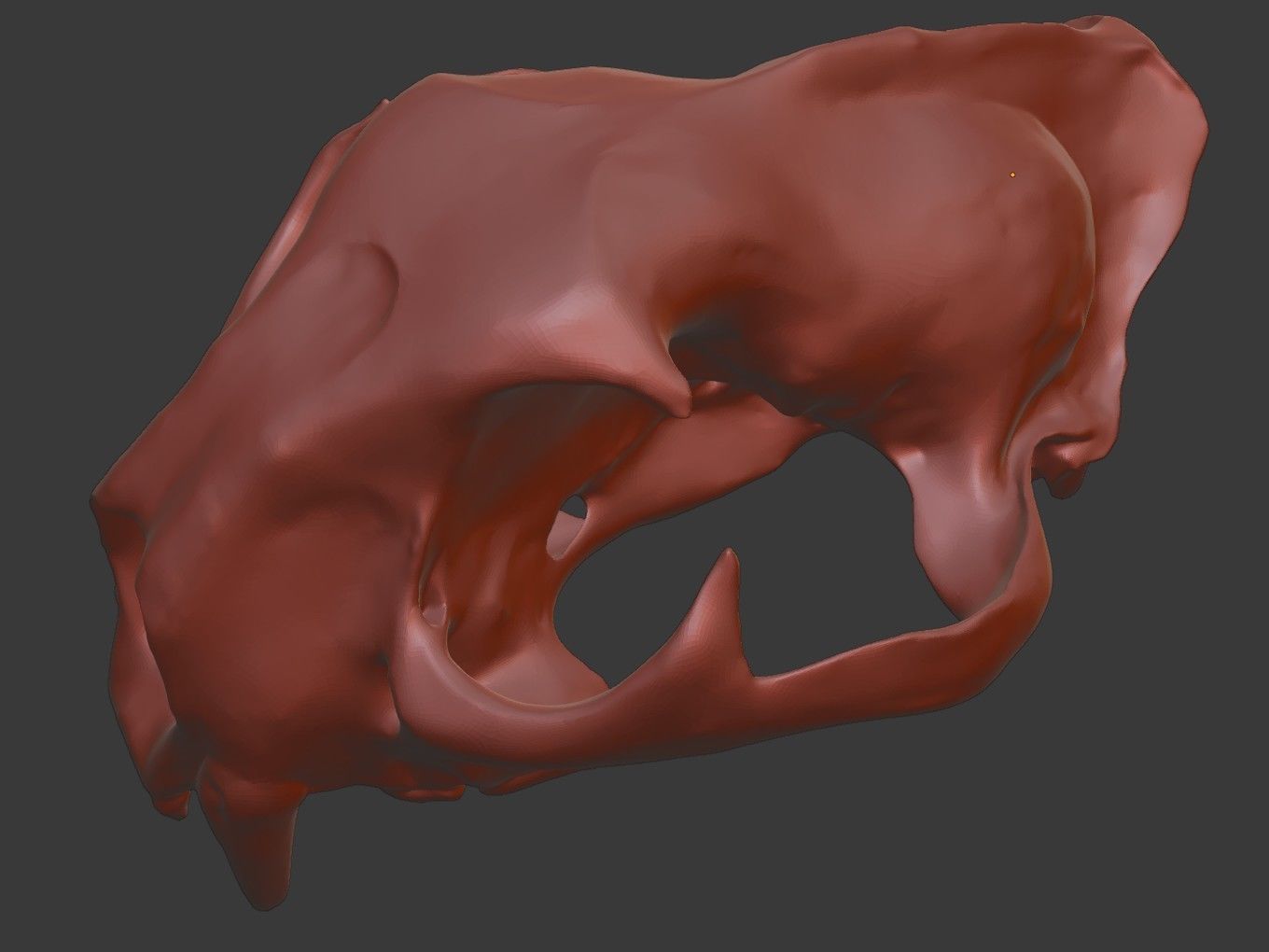 Cranium Lion Charm 3D print model_14