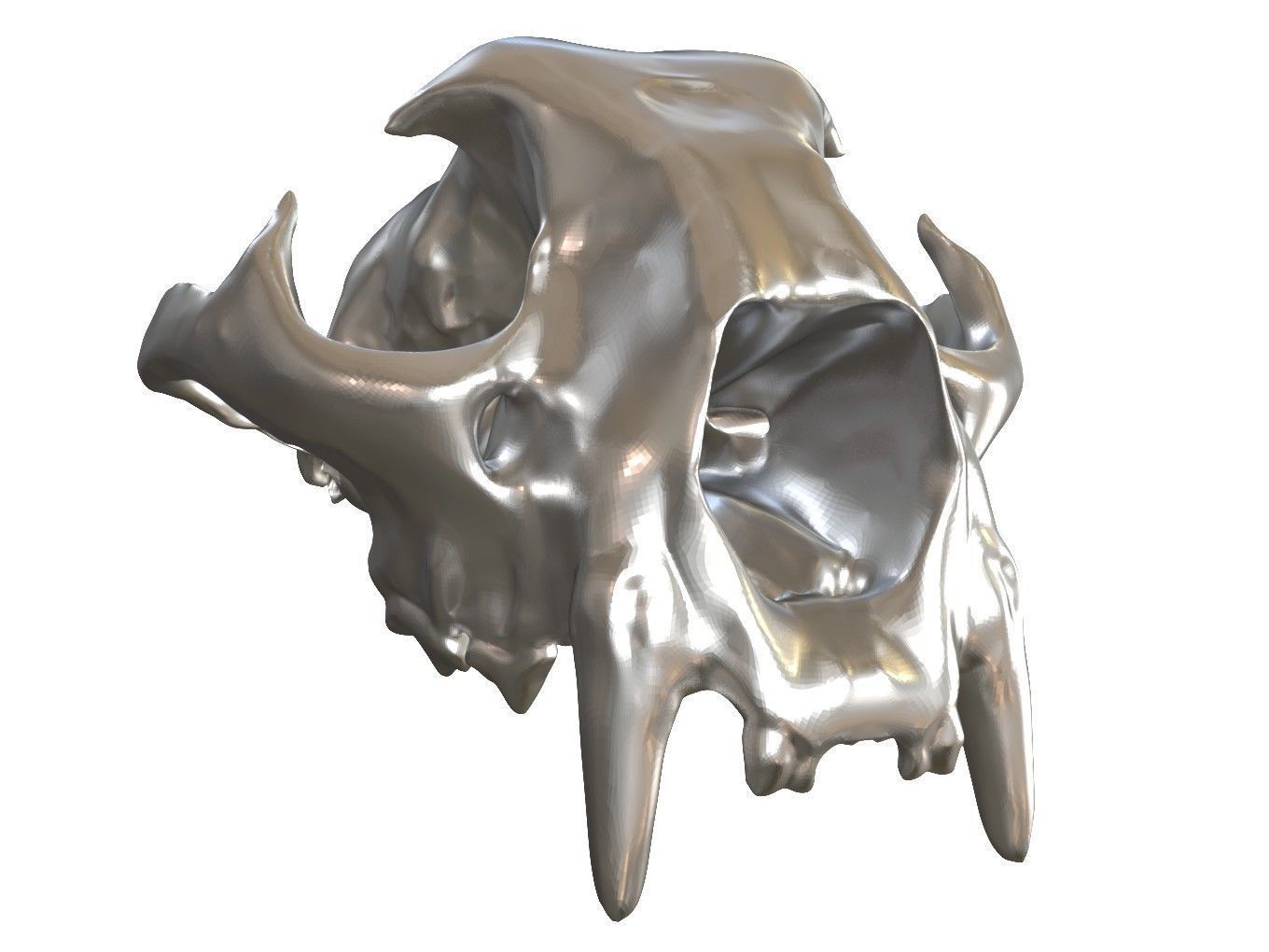 Cranium Lion Charm 3D print model_1