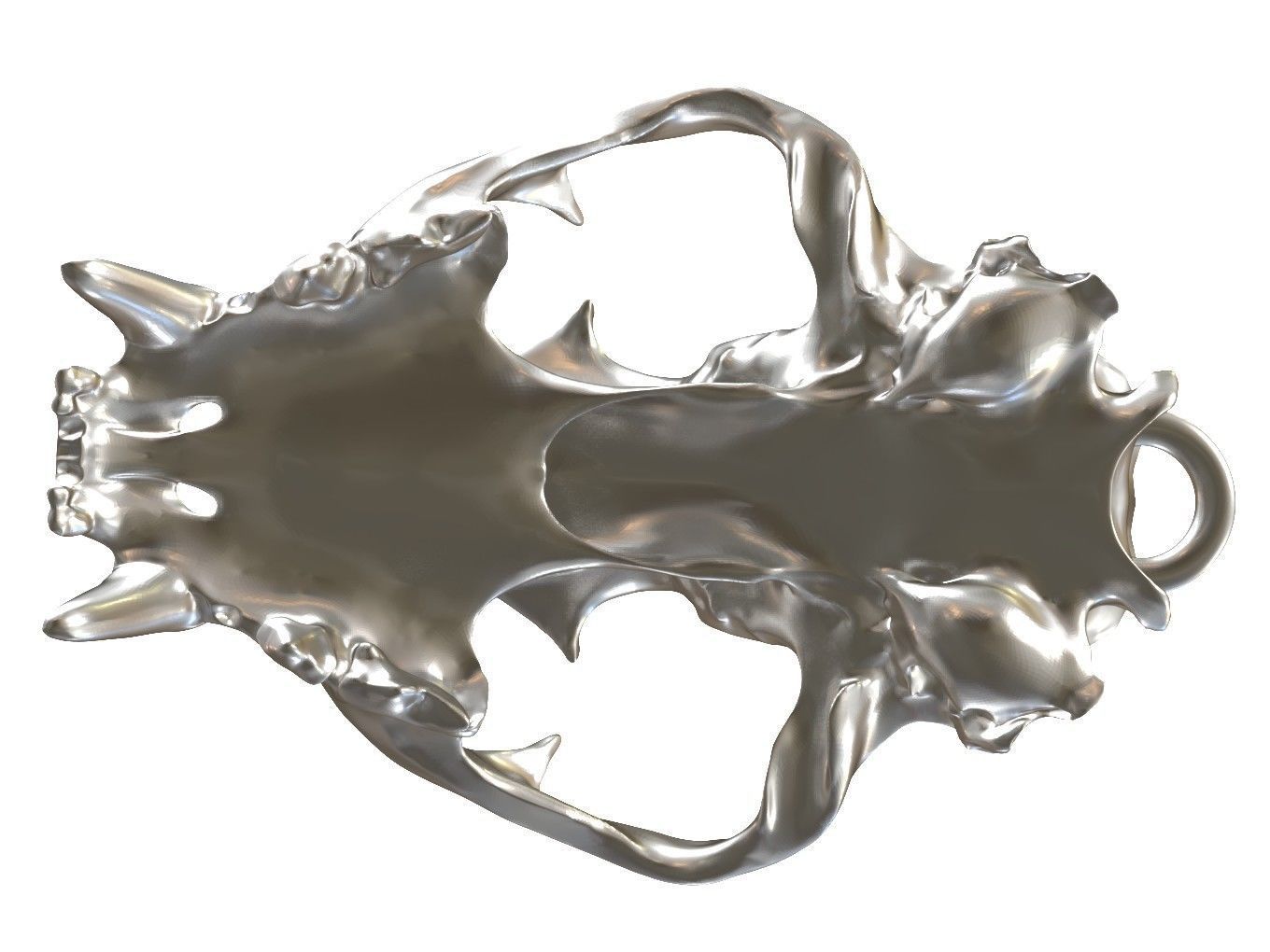 Cranium Lion Charm 3D print model_4