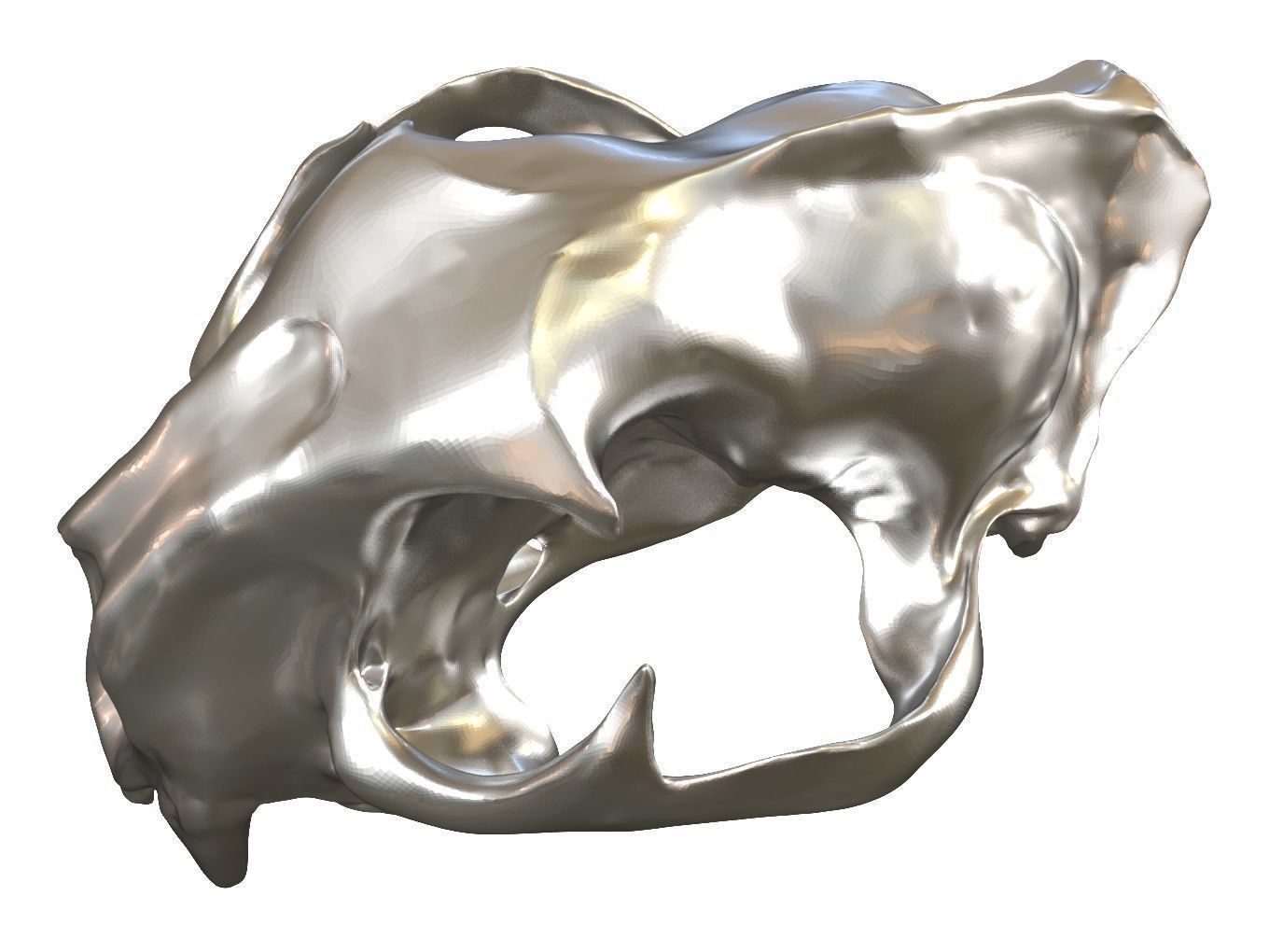 Cranium Lion Charm 3D print model_2