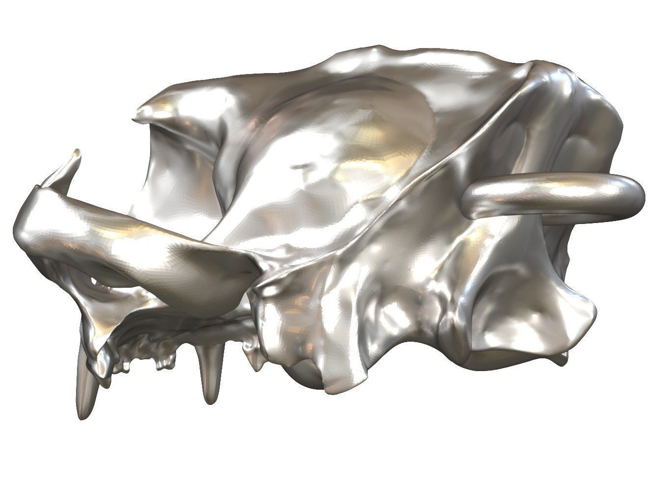 Cranium Lion Charm 3D print model_5