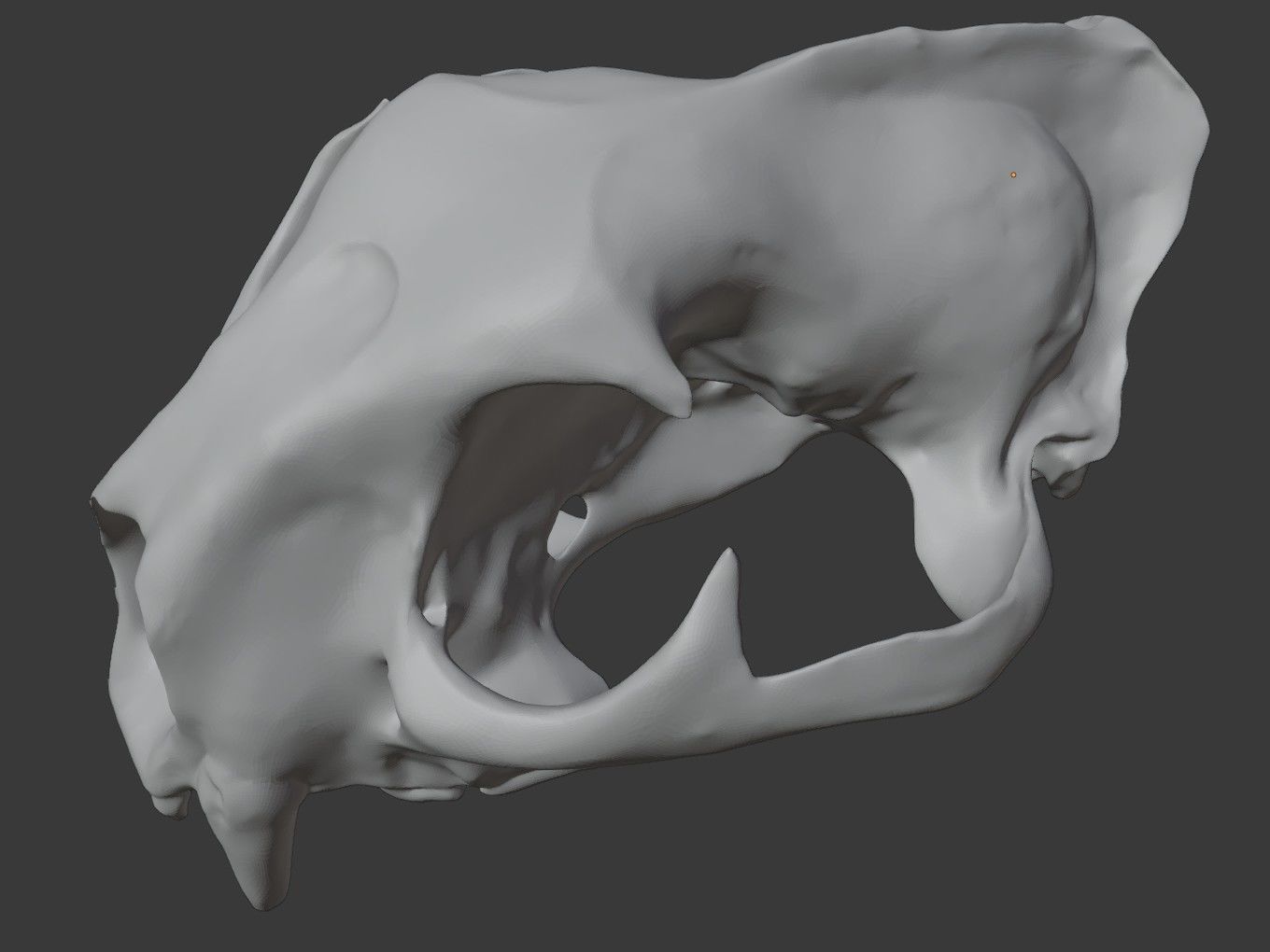 Cranium Lion Charm 3D print model_11