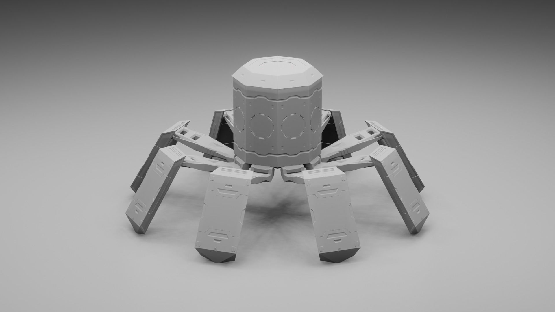 Octobot - scifi 3D model_8