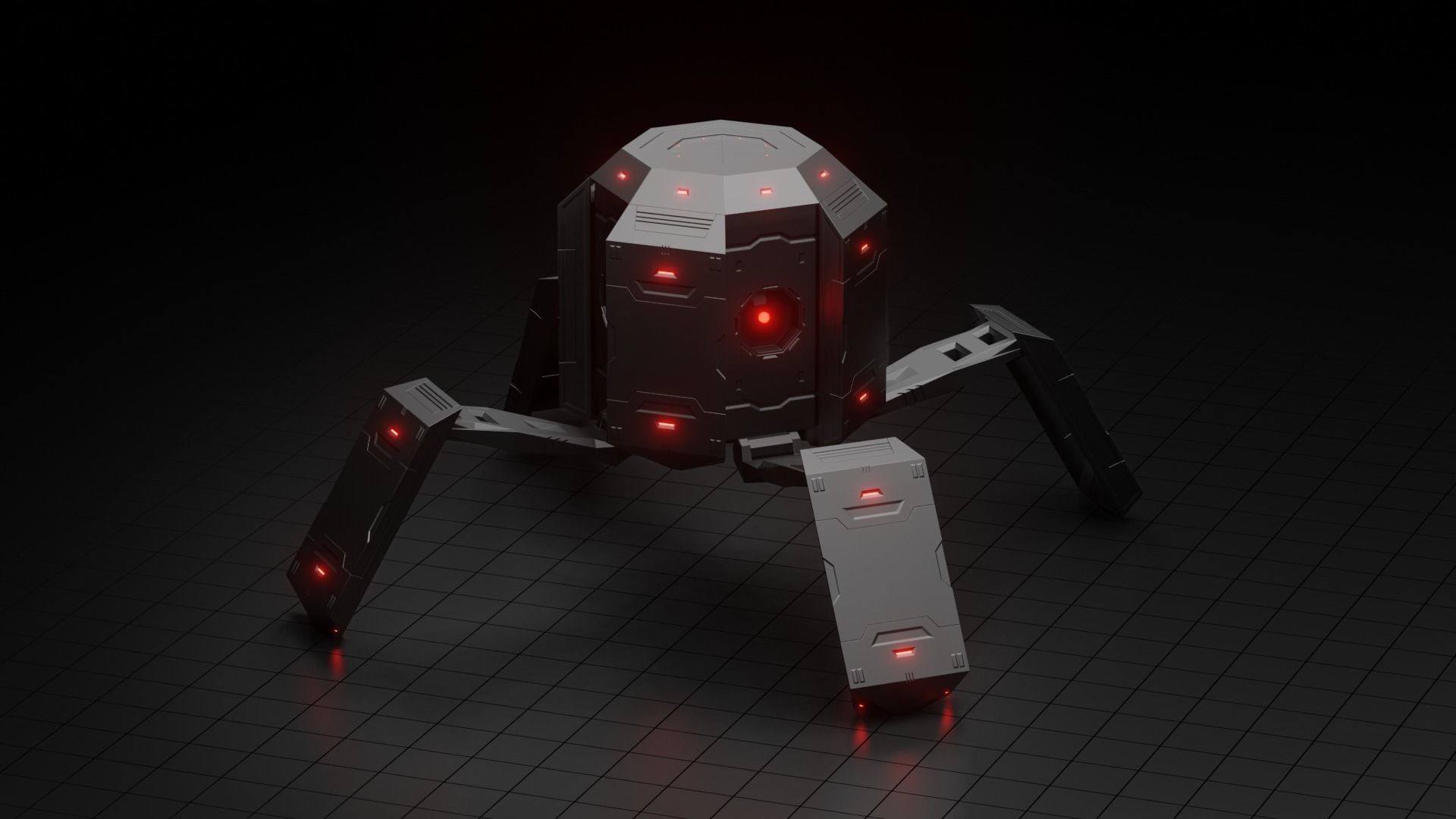 Octobot - scifi 3D model_3