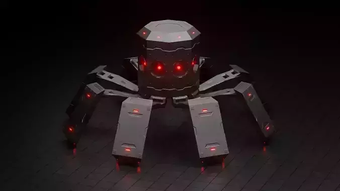 Octobot - scifi 3D model