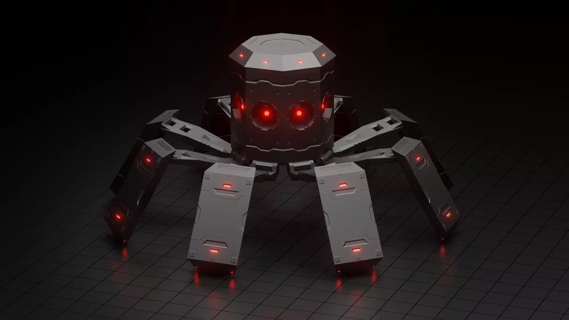 Octobot - scifi 3D model_0