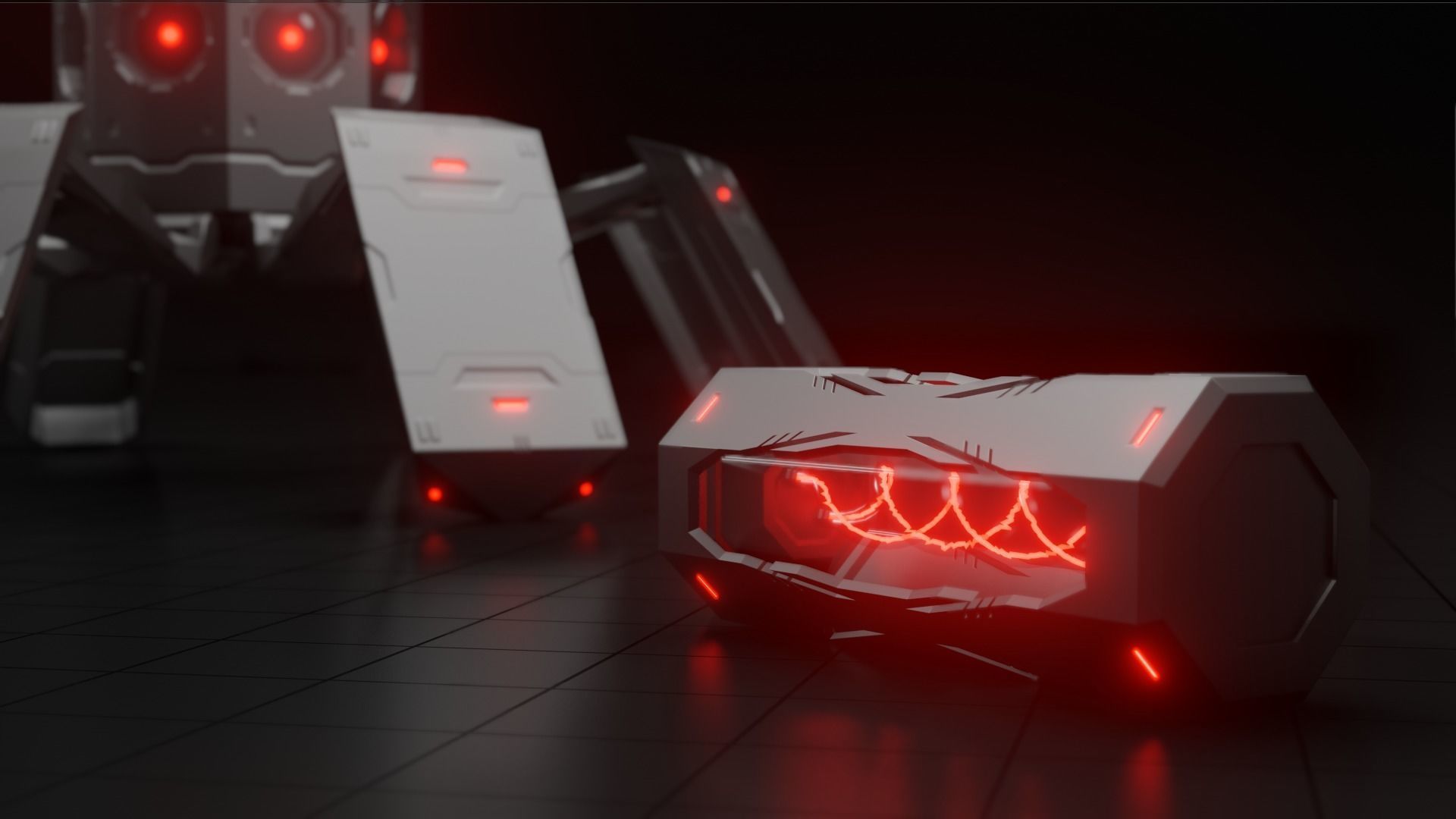 Octobot - scifi 3D model_6