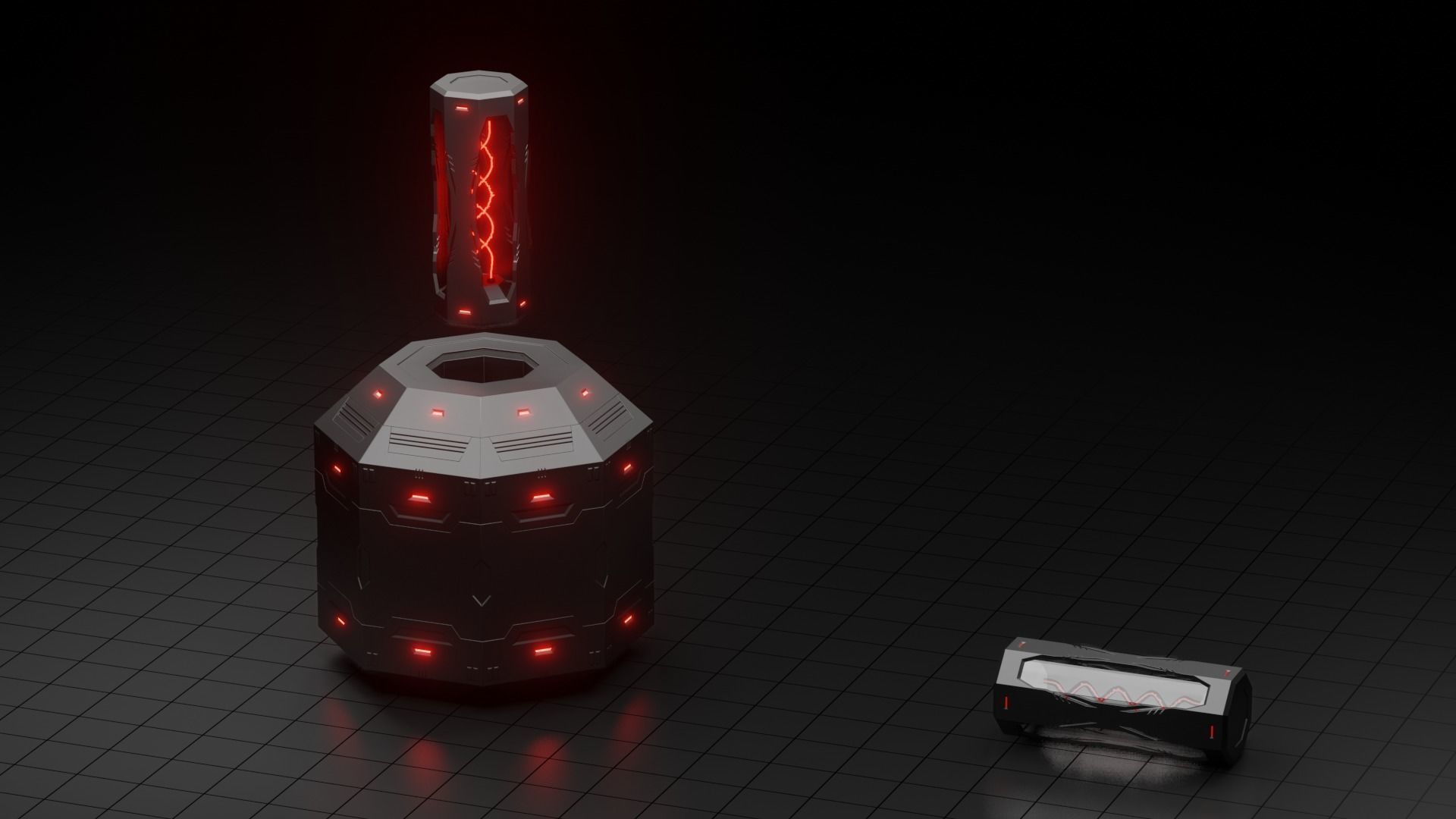 Octobot - scifi 3D model_5