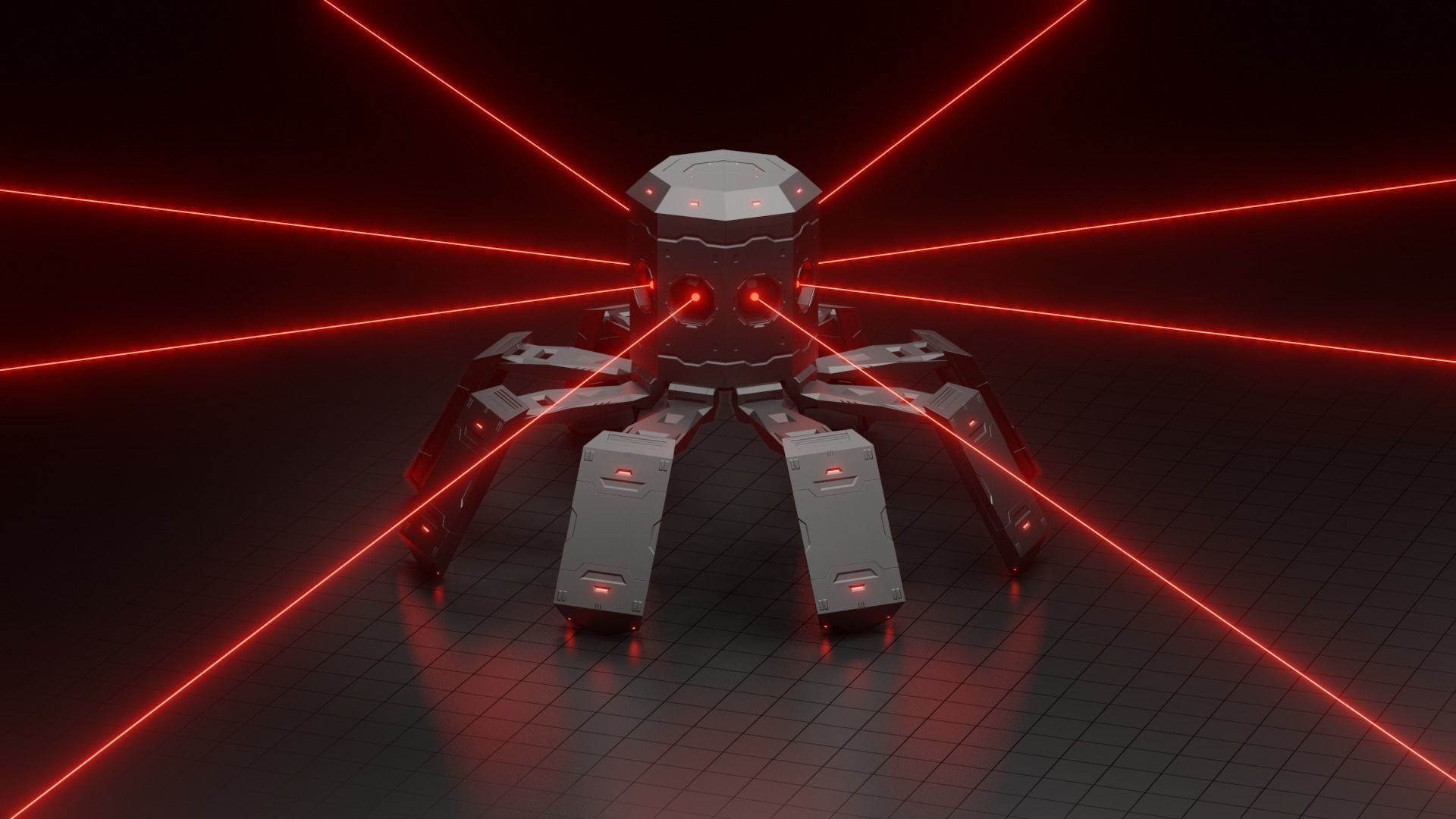 Octobot - scifi 3D model_2