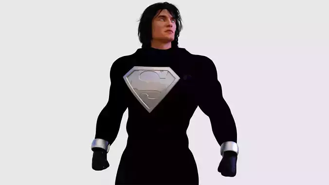 Superman Black Recovery Suit 3D model