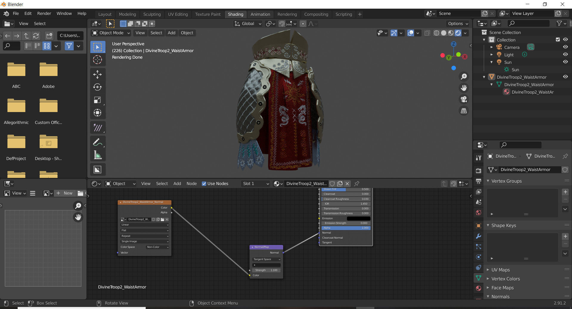 DT2- Monkey King - Waist Armor 3D model_5