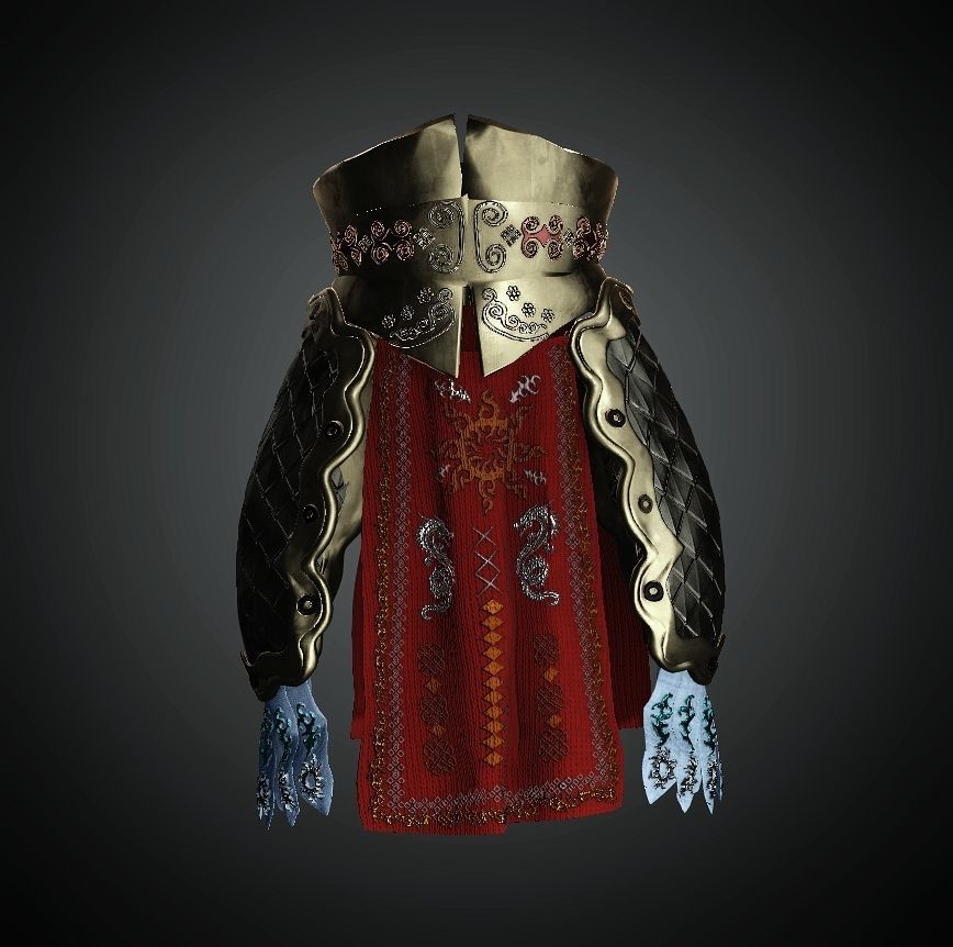 DT2- Monkey King - Waist Armor 3D model_2