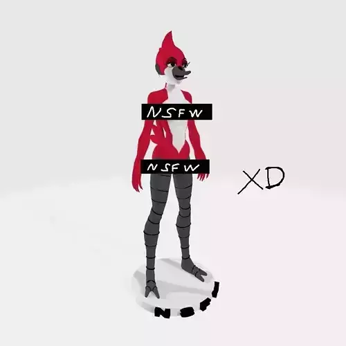 regular show margaret undressed color 3D print model