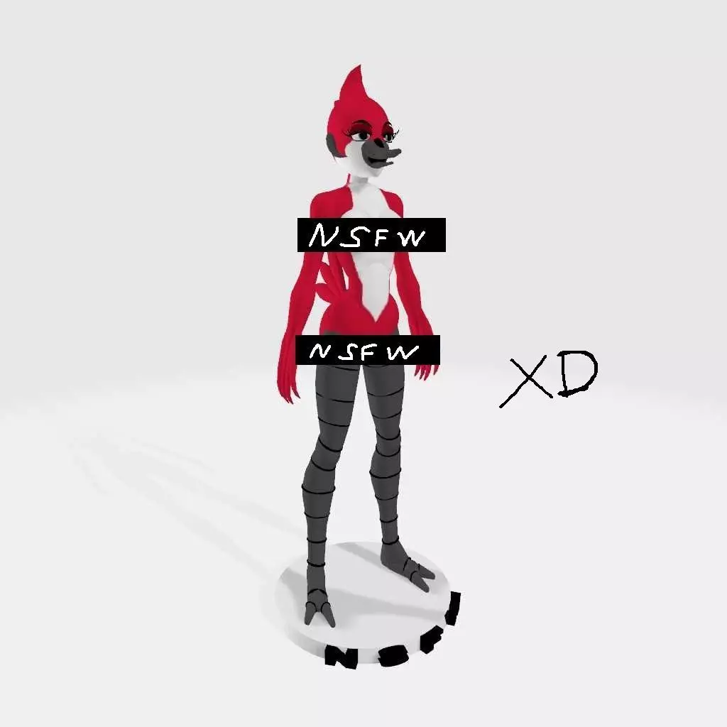 regular show margaret undressed color 3D print model_0