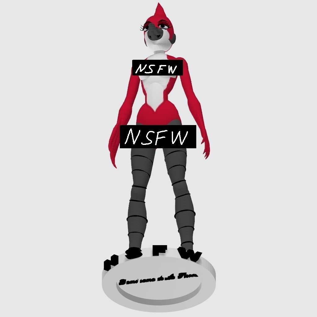 regular show margaret undressed color 3D print model_1