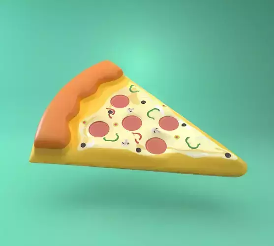 Pizza Swimming Pool Float Ring 3d model