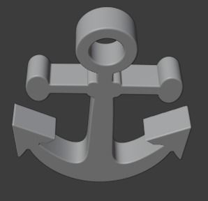 Anchor 3D print model_3