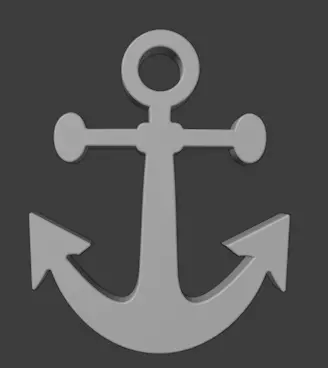 Anchor 3D print model_0