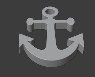 Anchor 3D print model_1