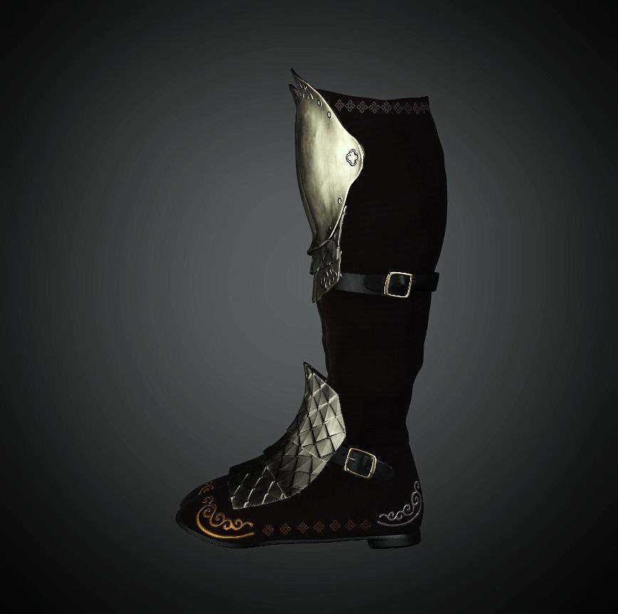 DT2 - Monkey King - Boots Low-poly 3D model_1