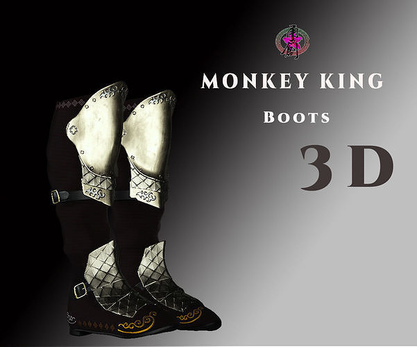DT2 - Monkey King - Boots Low-poly 3D model