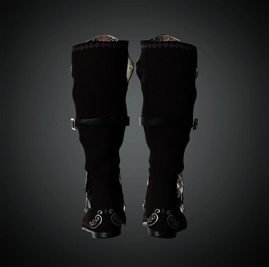 DT2 - Monkey King - Boots Low-poly 3D model_2
