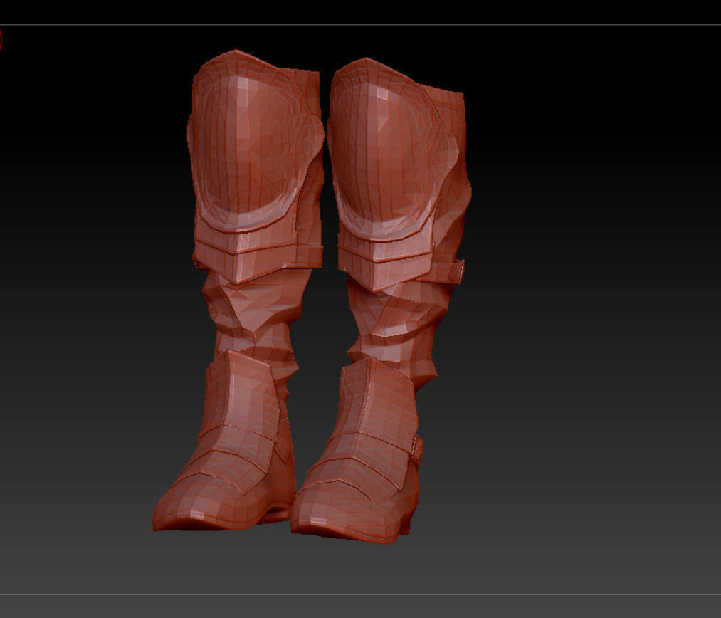 DT2 - Monkey King - Boots Low-poly 3D model_5