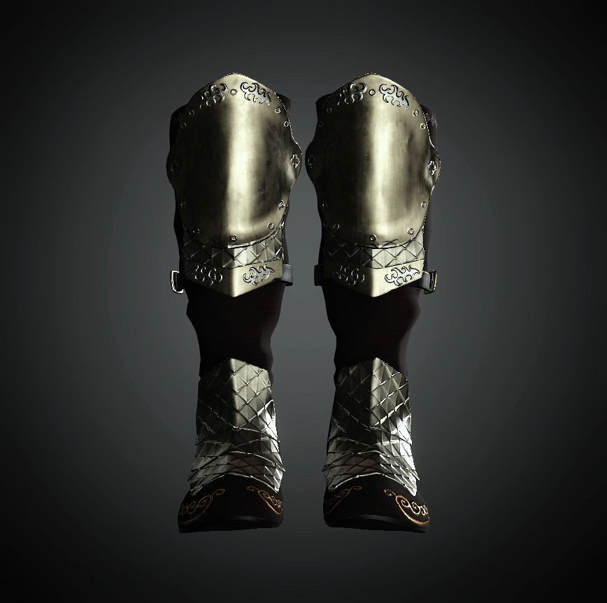 DT2 - Monkey King - Boots Low-poly 3D model_3