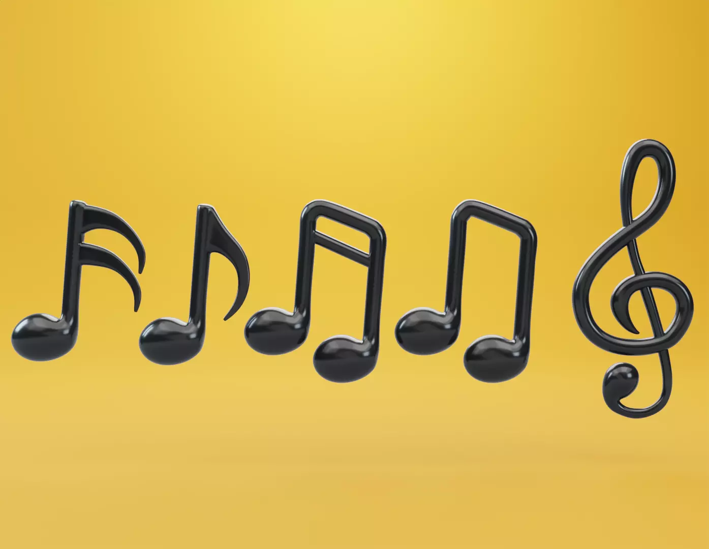 Musical Note Tone 3D Model 3D model_0