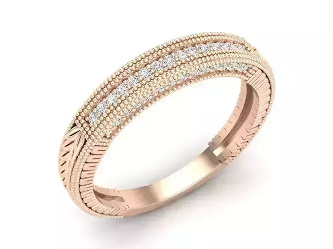 Diamond ring for woman 3D print model