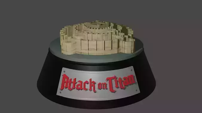 Attack on Titans Walls 3D print model