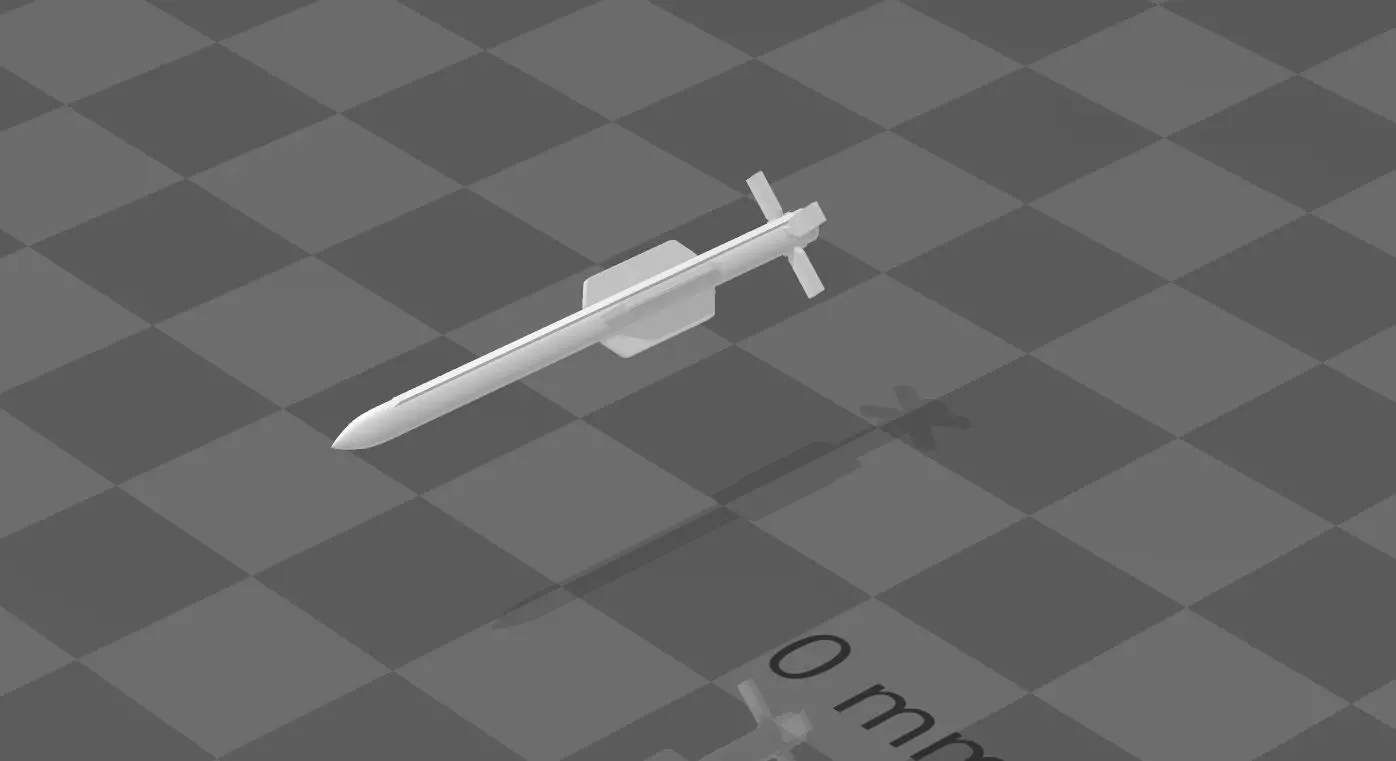 Vympel NPO R-77 Missile 3D print model