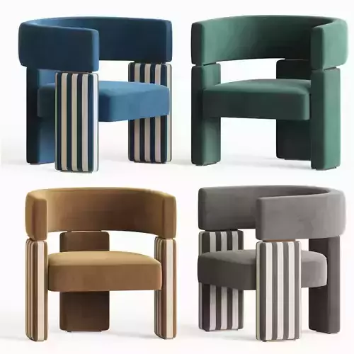 Fendi Casa Margaret Armchair 3D model