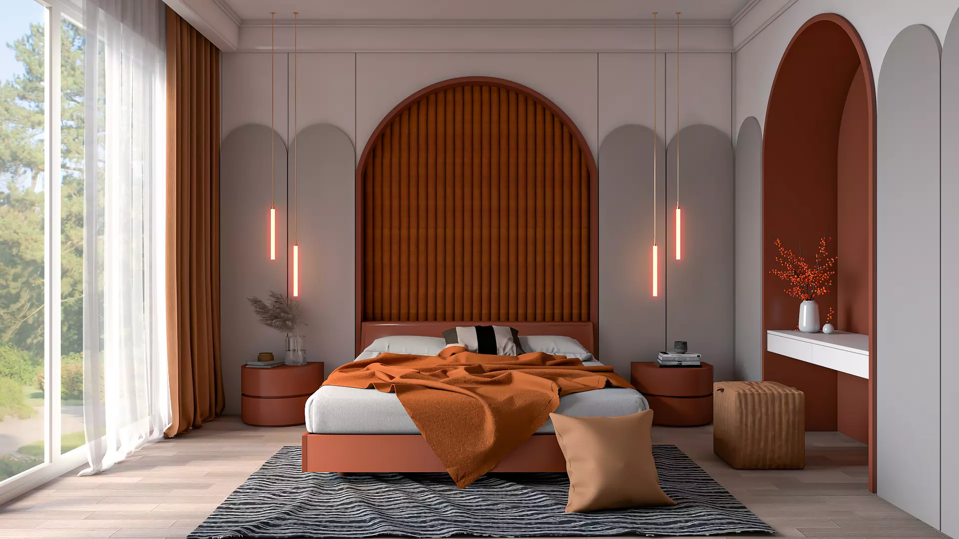 Bedroom interior design  3D model_0