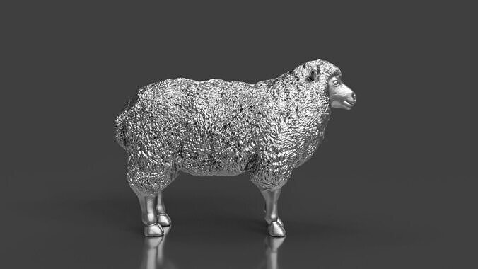 Silver Sheep 3D print model