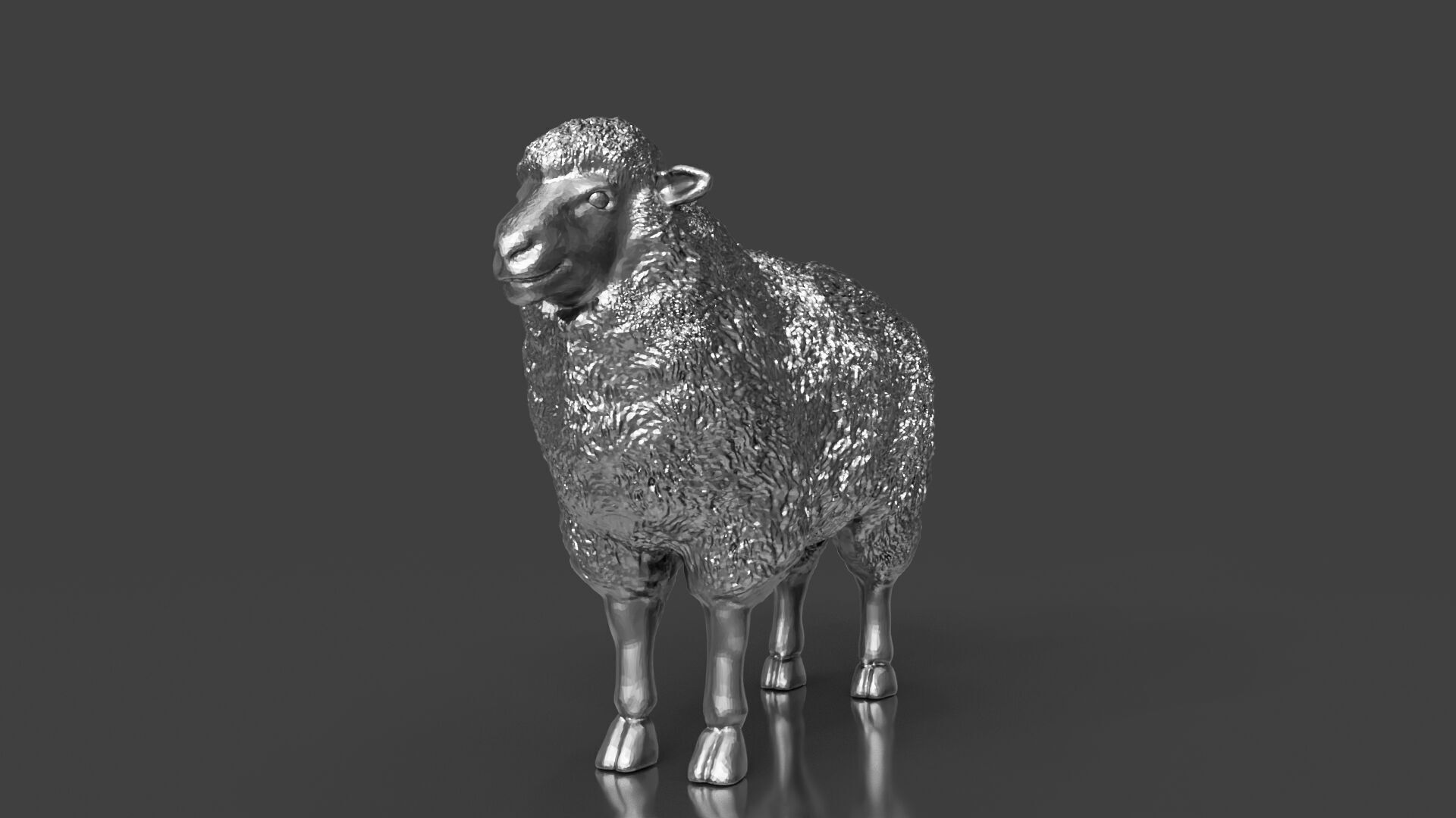 Silver Sheep 3D print model_5