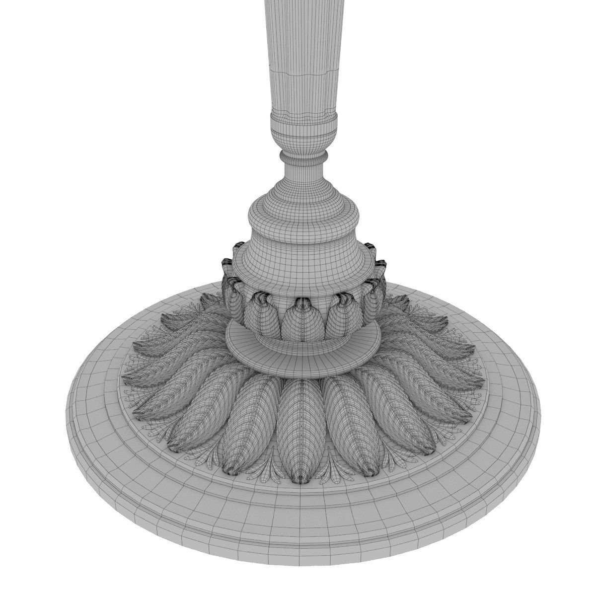 Arizzi 723 table lamp in gold finish 3D model_6