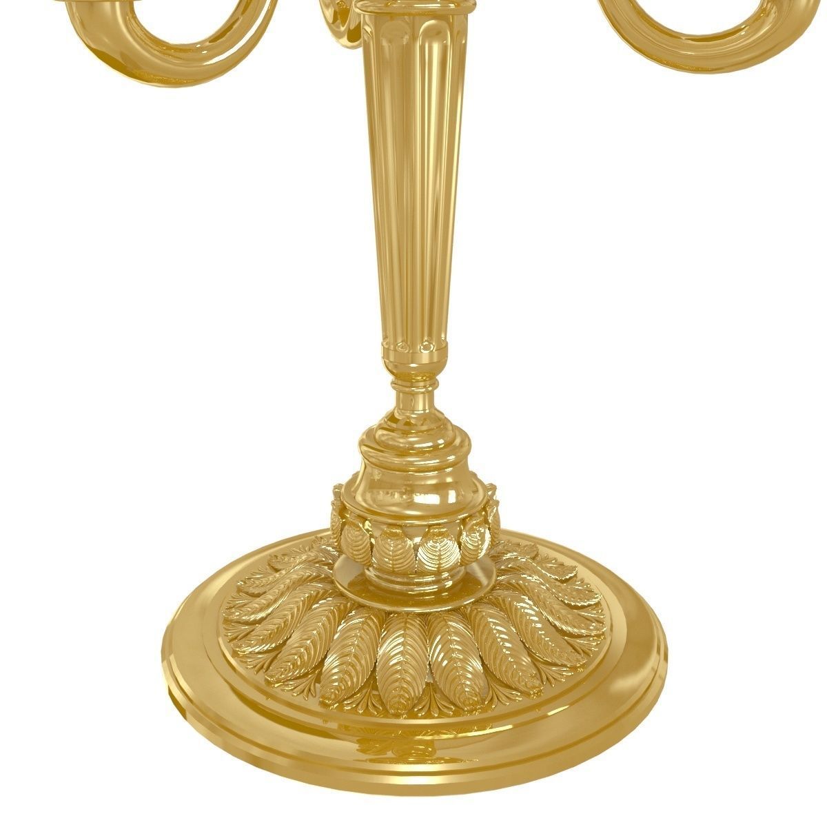 Arizzi 723 table lamp in gold finish 3D model_3